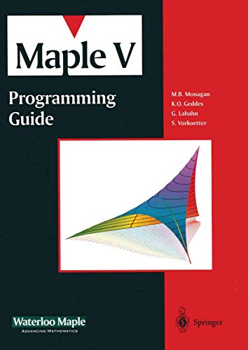 Imagen de archivo de Maple V Programming Guide: Programming Guide, Edition en anglais a la venta por WorldofBooks