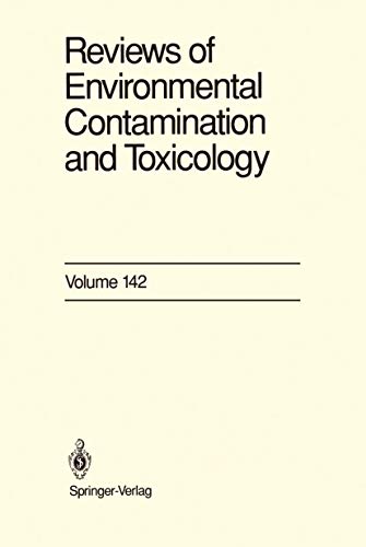 Beispielbild fr Reviews of Environmental Contamination and Toxicology: Continuation of Residue Reviews (Reviews of Environmental Contamination and Toxicology (142)) zum Verkauf von P.C. Schmidt, Bookseller