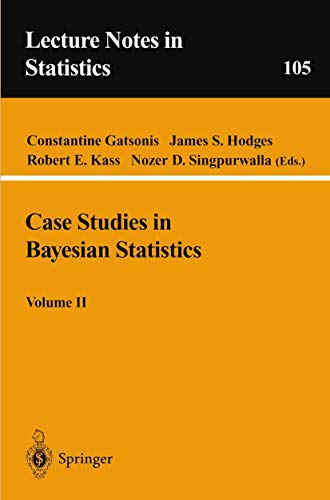 Imagen de archivo de Case Studies in Bayesian Statistics, Volume II (Lecture Notes in Statistics, 105) a la venta por Phatpocket Limited