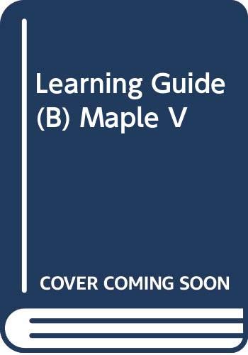 9780387945750: Maple V learning guide