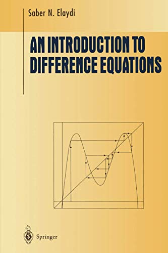 Imagen de archivo de An Introduction to Difference Equations a la venta por Better World Books: West