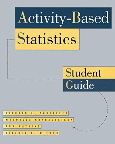 Beispielbild fr Activity Based Statistics zum Verkauf von Better World Books