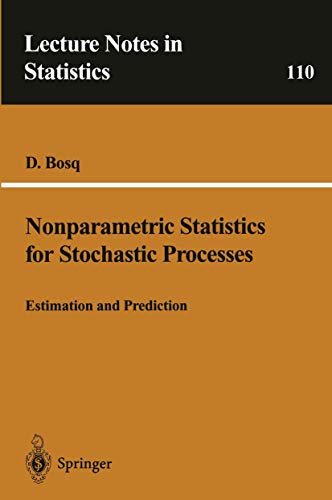 Stock image for Nonparametric Statistics for Stochastic Processes Estimation and Prediction for sale by Buchpark
