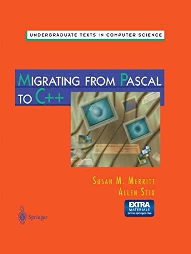 Stock image for Migrating from Pascal to C++ for sale by Better World Books