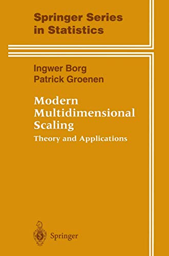 Stock image for Modern Multidimensional Scaling: Theory and Applications (Springer Series in Statistics) for sale by Red's Corner LLC