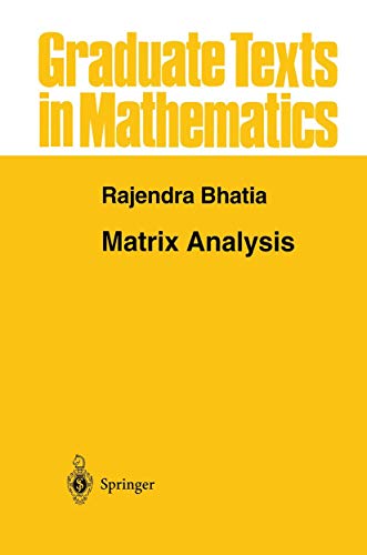 Imagen de archivo de Matrix Analysis (Graduate Texts in Mathematics, 169) a la venta por HPB-Red