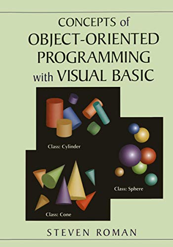 Imagen de archivo de Concepts of Object-Oriented Programming with Visual Basic a la venta por Wonder Book