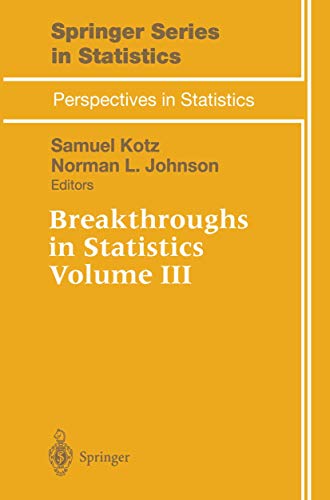 Stock image for Breakthroughs in Statistics: Volume III (Springer Series in Statistics) for sale by SecondSale
