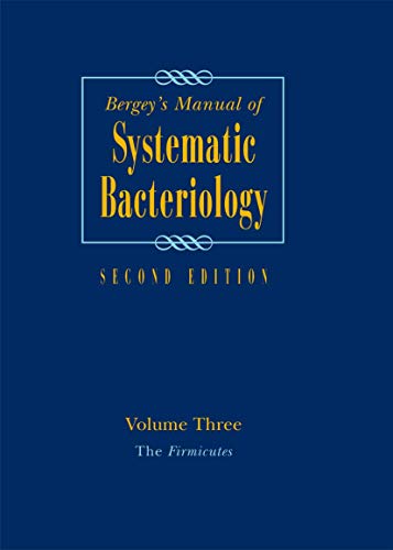 Stock image for Bergey's Manual of Systematic Bacteriology: Volume 3: The Firmicutes (Bergey's Manual of Systematic Bacteriology (Springer-Verlag)) for sale by ThriftBooks-Atlanta