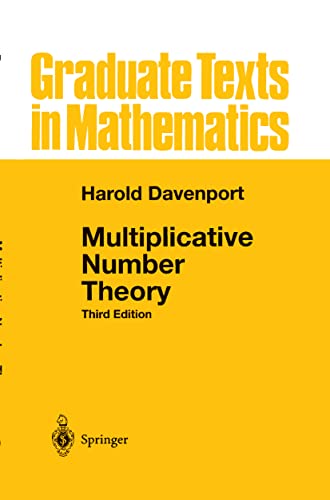 9780387950976: Multiplicative Number Theory: 74 (Graduate Texts in Mathematics, 74)