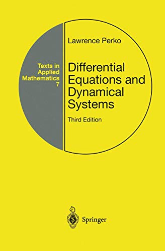 9780387951164: Differential Equations and Dynamical Systems (Texts in Applied Mathematics, 7)