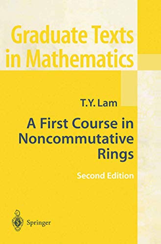 Beispielbild fr A First Course in Noncommutative Rings zum Verkauf von Buchpark