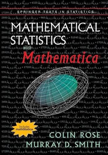 Beispielbild fr Mathematical Statistics with Mathematica [With CD-ROM] zum Verkauf von ThriftBooks-Atlanta