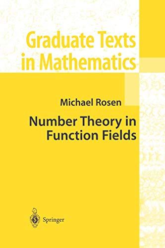 Imagen de archivo de Number Theory in Function Fields (Graduate Texts in Mathematics, 210) a la venta por HPB-Red