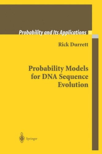 Beispielbild fr Probability Models for DNA Sequence Evolution zum Verkauf von Better World Books