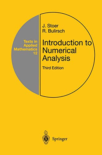 Introduction to Numerical Analysis - R. Bulirsch