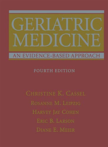 Beispielbild fr Geriatric Medicine: An Evidence-Based Approach (Geriatric Medicine (Cassel)) zum Verkauf von HPB-Red