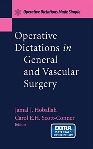 Stock image for Operative Dictations in General and Vascular Surgery: Operative Dictations Made Simple for sale by Patrico Books