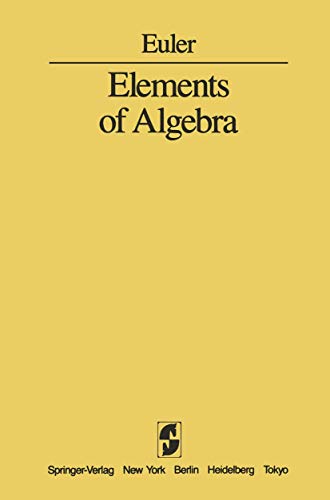 9780387960142: Elements of Algebra