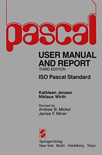Beispielbild fr Pascal User Manual and Report zum Verkauf von medimops