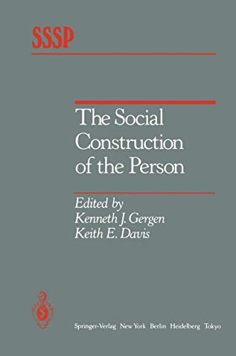 9780387960913: The Social Construction of the Person (Springer Series in Social Psychology)