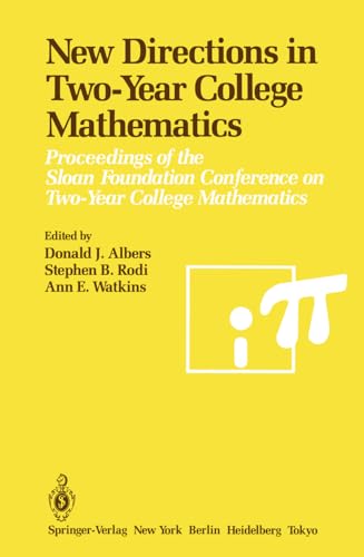 Imagen de archivo de New Directions in 2-Year College Mathematics a la venta por Better World Books
