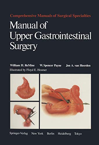 9780387961484: Manual of Upper Gastrointestinal Surgery