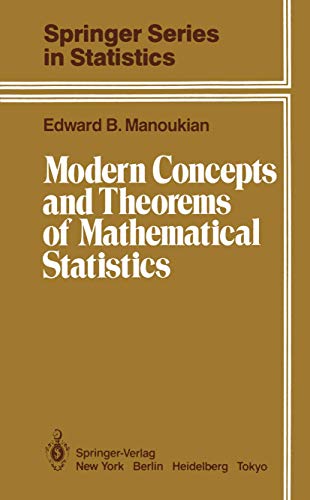 Stock image for Modern Concepts and Theorems of Mathematical Statistics (Springer Series in Statistics) for sale by Tim's Used Books  Provincetown Mass.