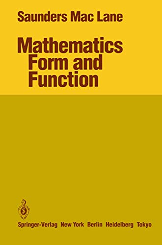 Mathematics Form and Function - Saunders MacLane (Author)