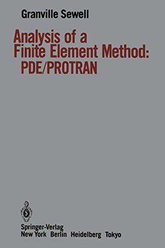 Stock image for Analysis of a Finite Element Method: Pde/Protran for sale by ThriftBooks-Dallas