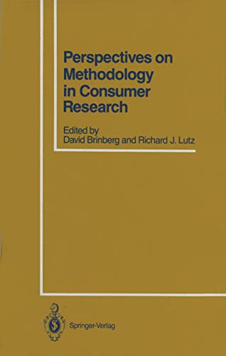 Stock image for Perspectives on Methodology in Consumer Research for sale by Books Puddle