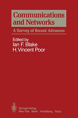 Stock image for Communications and Networks : A Survey of Recent Advances for sale by Better World Books