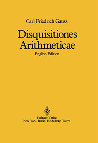 Stock image for Disquisitiones Arithmeticae for sale by Book Deals