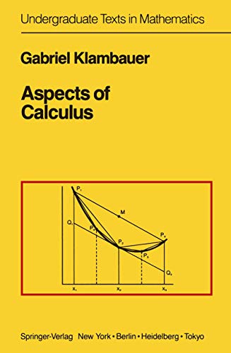 9780387962740: Aspects of Calculus