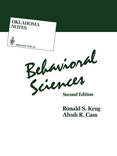 Stock image for Behavioral Sciences (Oklahoma Notes) for sale by Wonder Book