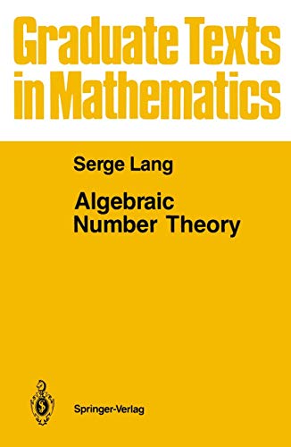 Algebraic number theory. Graduate texts in mathematics. ISBN: 0387963758