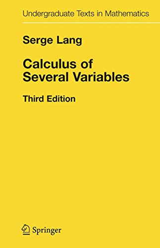 9780387964058: Calculus of Several Variables (Undergraduate Texts in Mathematics)