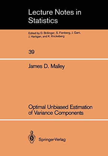 9780387964492: Optimal Unbiased Estimation of Variance Components: 39