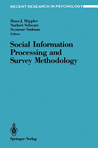 Beispielbild fr Social Information Processing and Survey Methodology zum Verkauf von ThriftBooks-Atlanta