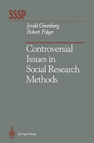 Beispielbild fr Controversial Issues in Social Research Methods (Springer Series in Social Psychology) zum Verkauf von WorldofBooks