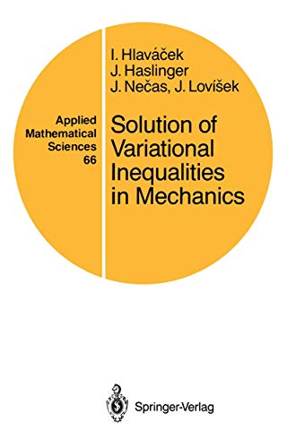 9780387965970: Solution of Variational Inequalities in Mechanics: 66