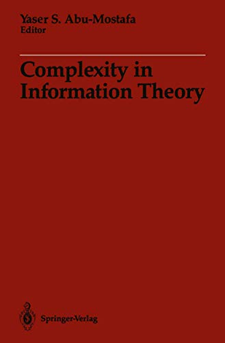 Beispielbild fr Complexity in Information Theory zum Verkauf von Books From California