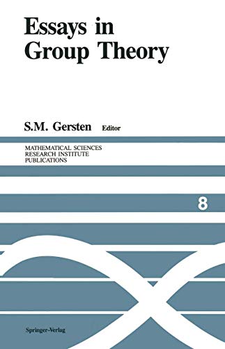 Essays in Group Theory (Mathematical Sciences Research Institute Publications) - Gersten, S. M. (ed)