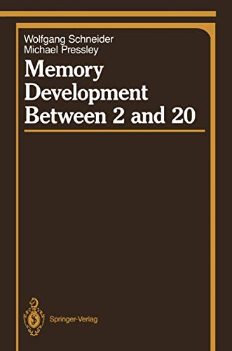 9780387967424: Memory Development Between 2 and 20 (Springer Series in Cognitive Development)