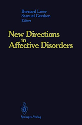 Beispielbild fr New Directions in Affective Disorders zum Verkauf von Better World Books: West