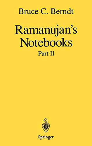 9780387967943: Ramanujan’s Notebooks: Part II