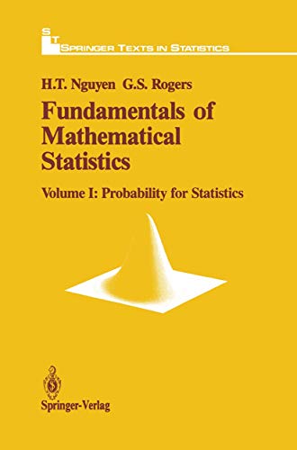 Stock image for Fundamentals of Mathematical Statistics: Probability for Statistics (Springer Texts in Statistics) for sale by HPB-Red