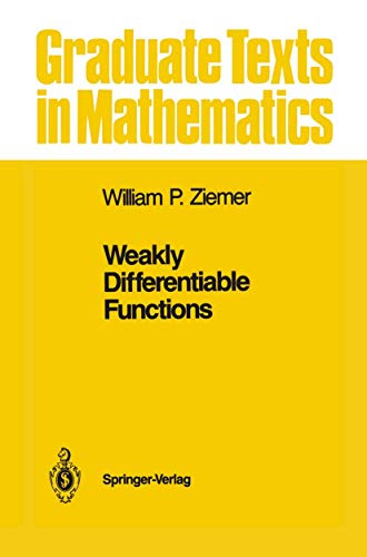 9780387970172: Weakly Differentiable Functions: Sobolev Spaces and Functions of Bounded Variation: 120