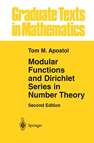 9780387971278: Modular Functions and Dirichlet Series in Number Theory: 41 (Graduate Texts in Mathematics, 41)