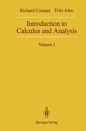 9780387971513: Introduction to Calculus and Analysis: Volume I: 001